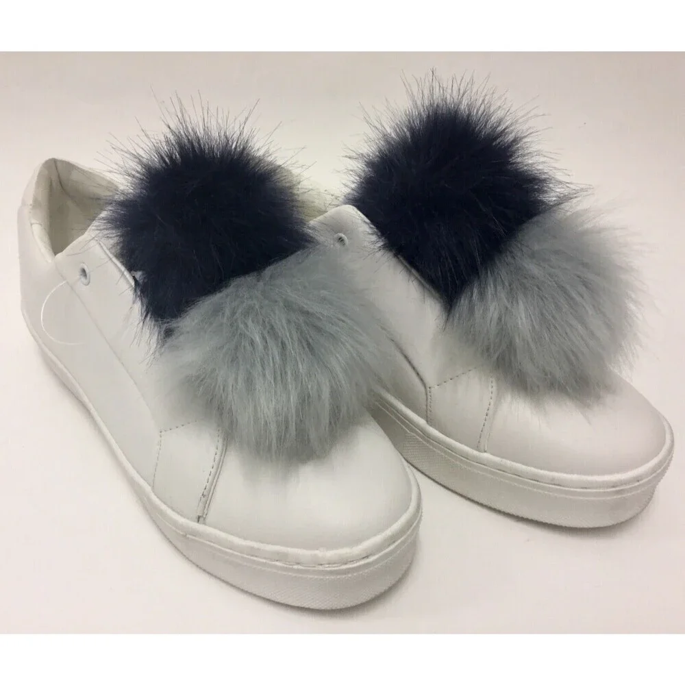 SAM Edelman Shoes Women's Sz 8 Leya Casual White Sneakers‎ Comfort pomps